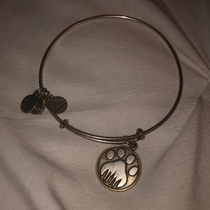 Alex and Ani paw print charm bracelet